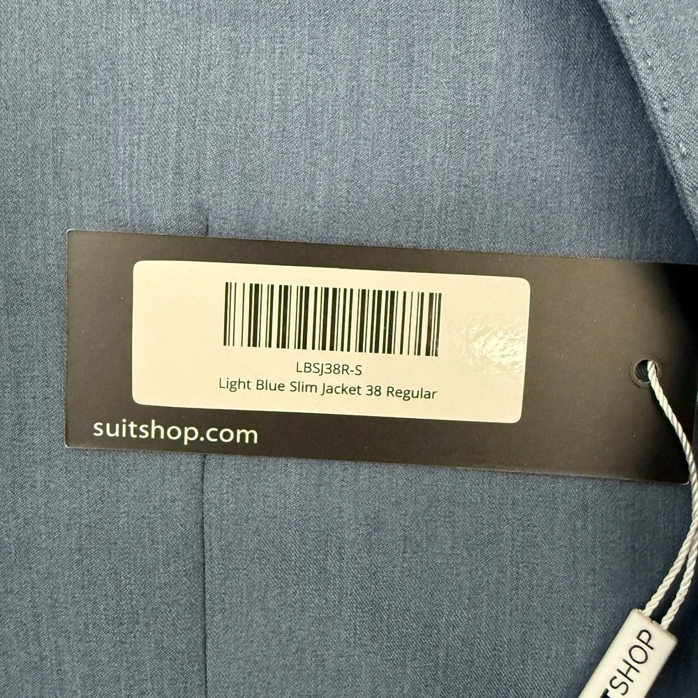 SuitShop‎ Mens Jacket Sz 38 R Slim Fit Blazer NWT